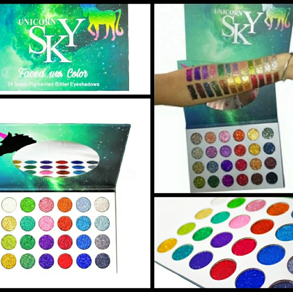 Faced w/ Color Glitter Eyeshadow Palette